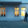 photo installation, size 210x177cm, outside view seen by night