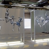 2010, Öl auf Aluminium, Neon, Alu profile,  470 x 220 x 60 cm