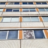 Robotron Arbeitnehmerin, Fotoinstallation 140 x 140 cm